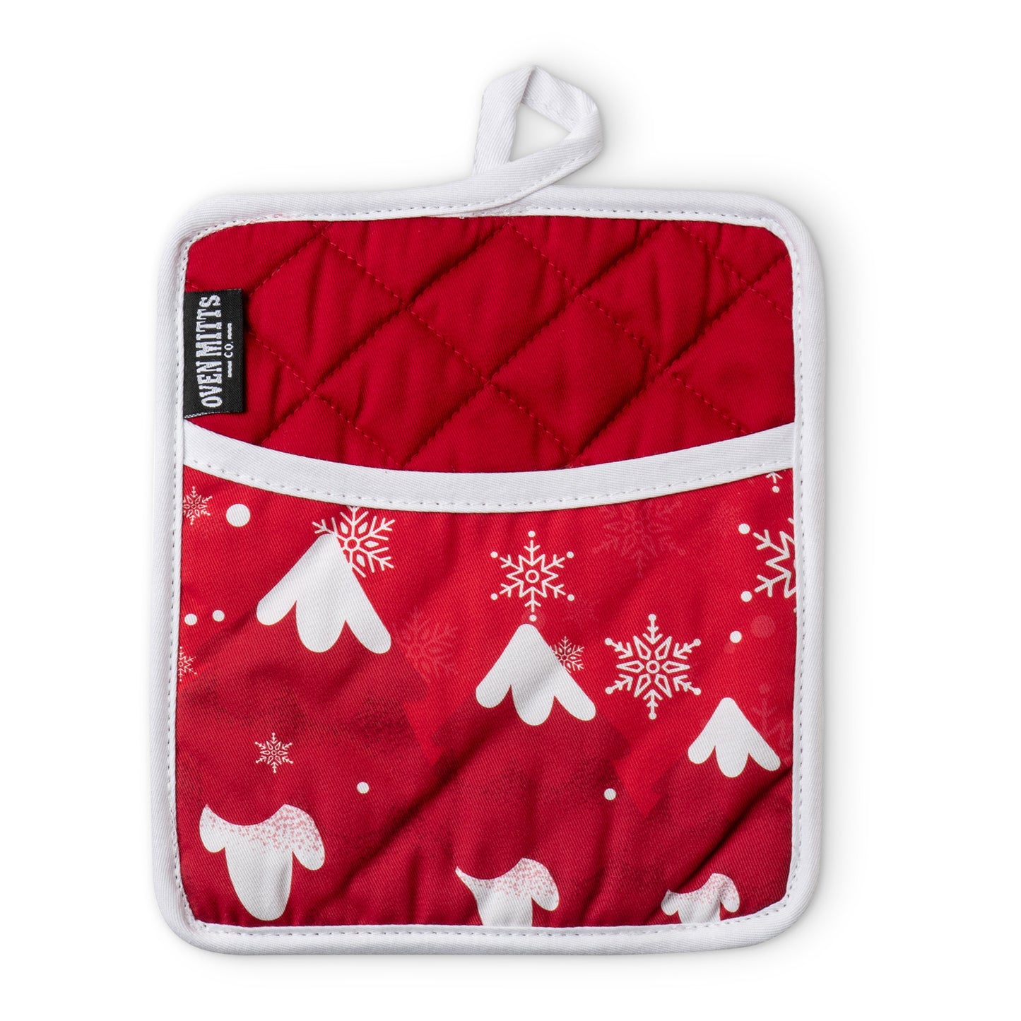 Oh Deer It's Christmas Oven Mitts And Potholder Set