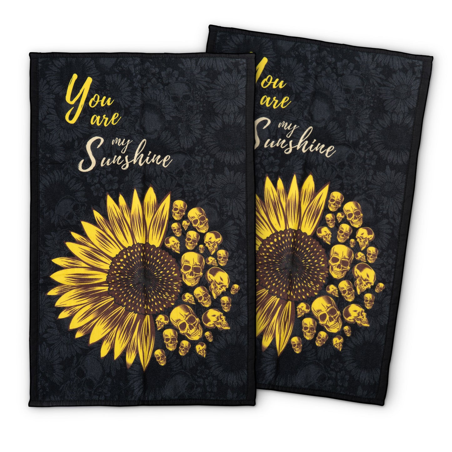 Sunflower Skulls Kitchen Towel Set