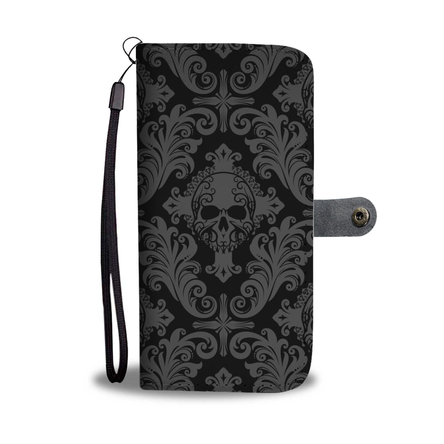 Gothic Skull Wallet Phone Case