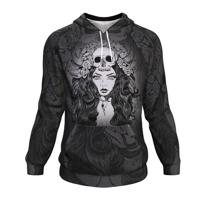 Obsessed By Skulls All Over Print Unisex Hoodie