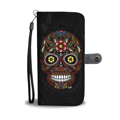 Calavera Sugar Skull Wallet case