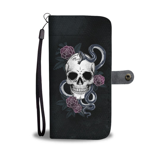 Snake Skull Wallet Phone Case