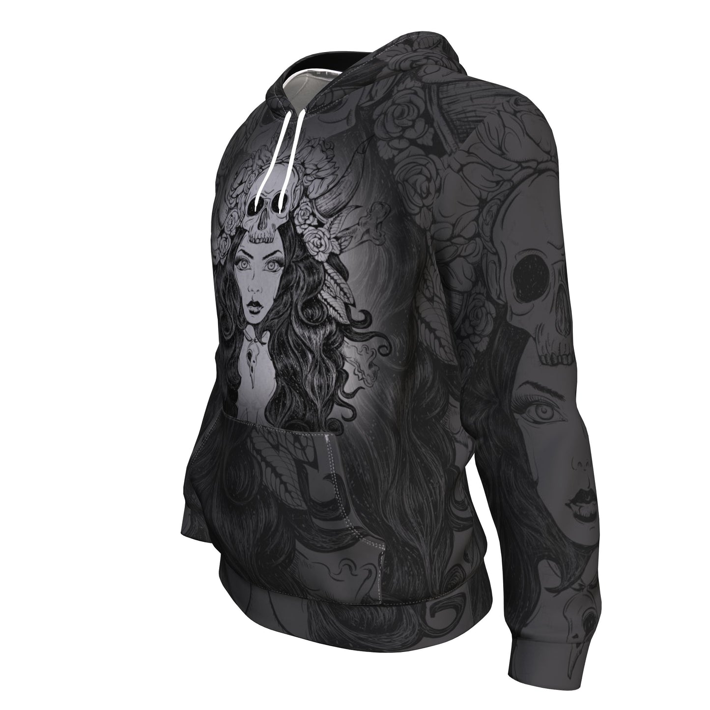 Obsessed By Skulls All Over Print Unisex Hoodie