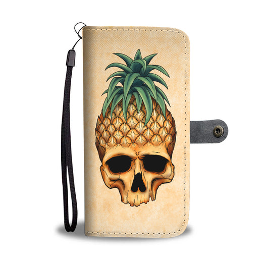 Skullistic Pineapple Skull Wallet Phone Case