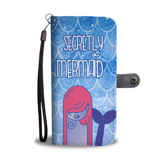 Look Mermaid Secretly A Mermaid Sea Blue Phone Cover