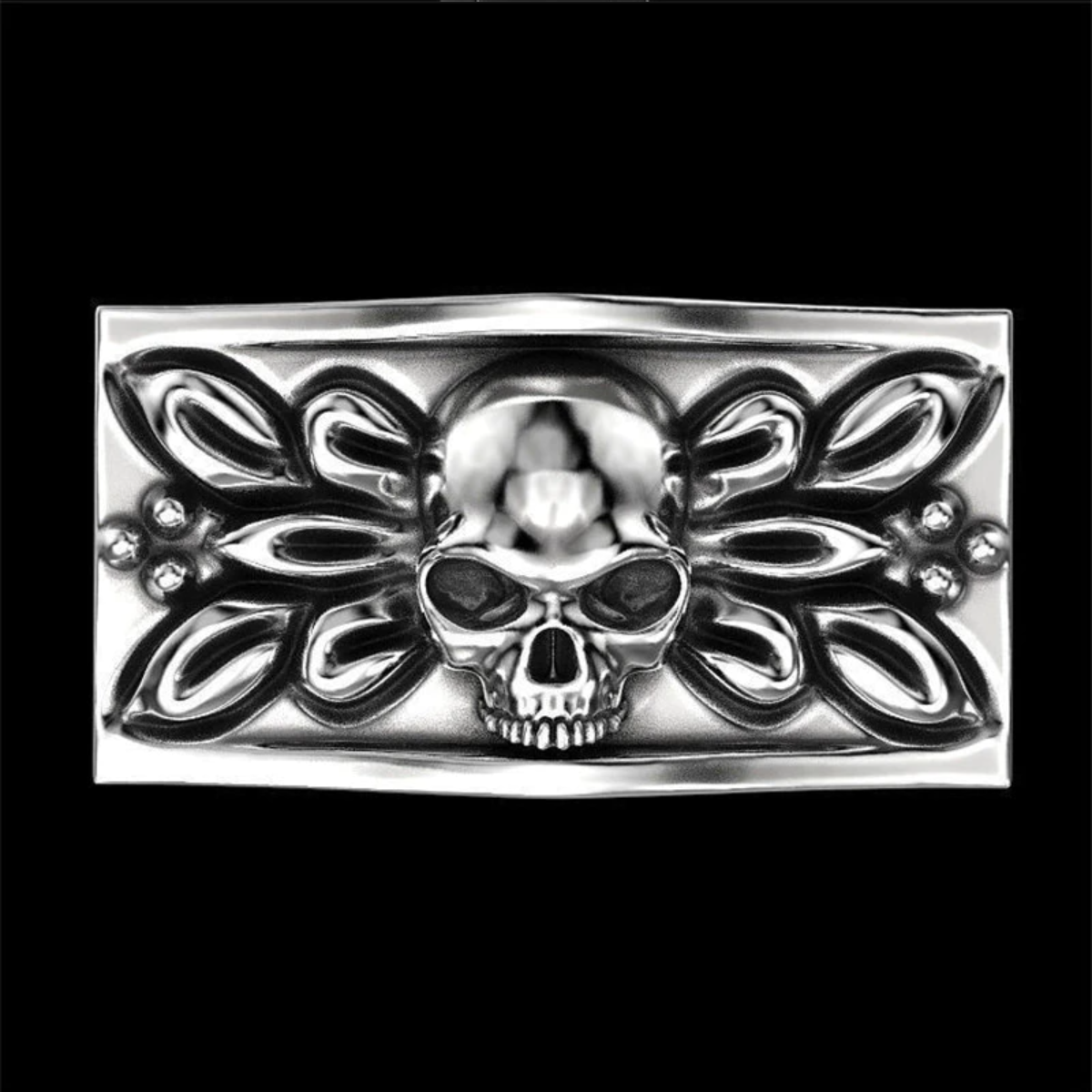 Skull Ring With Hidden Compartment