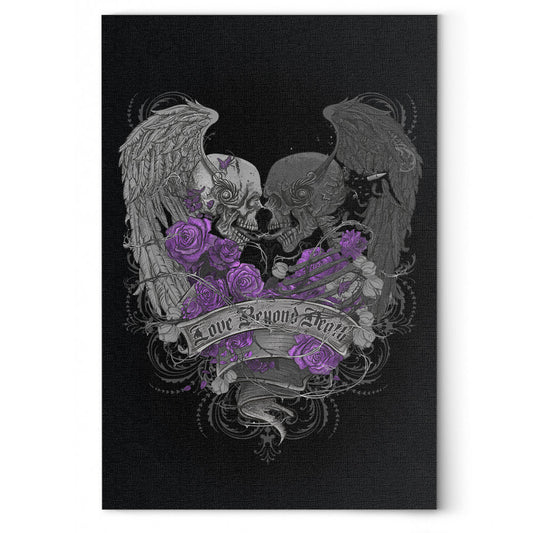 Skullistic™ Love Beyond Death Canvas Wall Art